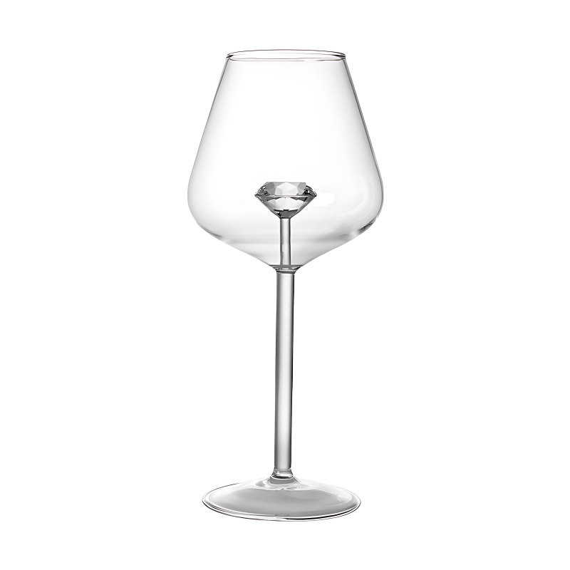 '100-karat' diamant Champagne & Vin Glas, 2st. - GlasGalleriet.se